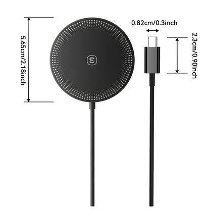 ESSAGER For iPhone 14 / 13 / 12 Series 15W ABS Magnetic Wireless Charger Phone Charging Pad