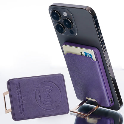 Magnetic Wireless Charger 4-in-1 15W Fast Wireless Charging Station with Kickstand / Card Holder (NO CE Certificated)