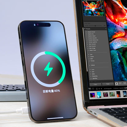 Magnetic Wireless Charger 4-in-1 15W Fast Wireless Charging Station with Kickstand / Card Holder (NO CE Certificated)