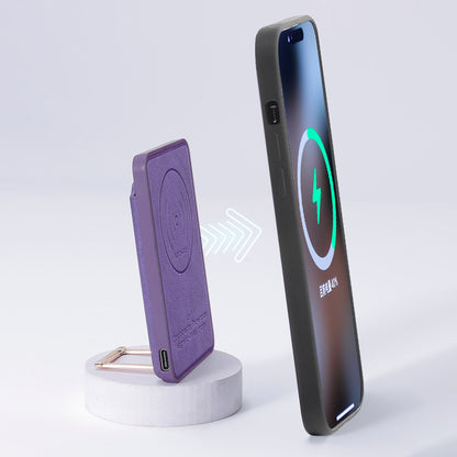 Magnetic Wireless Charger 4-in-1 15W Fast Wireless Charging Station with Kickstand / Card Holder (NO CE Certificated)