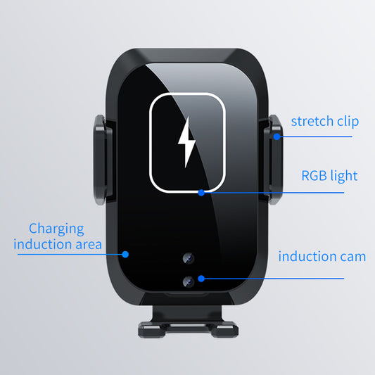 X11 3-Axis Car Wireless Charger 15W Fast Charging Phone Mount with Air Vent Holder, Dashboard Stand, QC3.0 Cigarette Lighter Charger