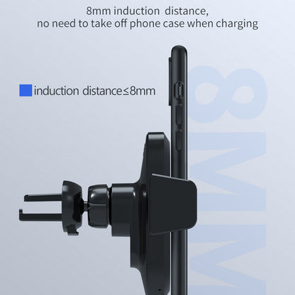 X11 3-Axis Car Wireless Charger 15W Fast Charging Phone Mount with Air Vent Holder, Dashboard Stand, QC3.0 Cigarette Lighter Charger