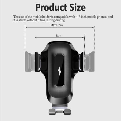 X15 15W Car Wireless Charger Touch Sensitive Mobile Phone Charger Mount with Charging Indicator