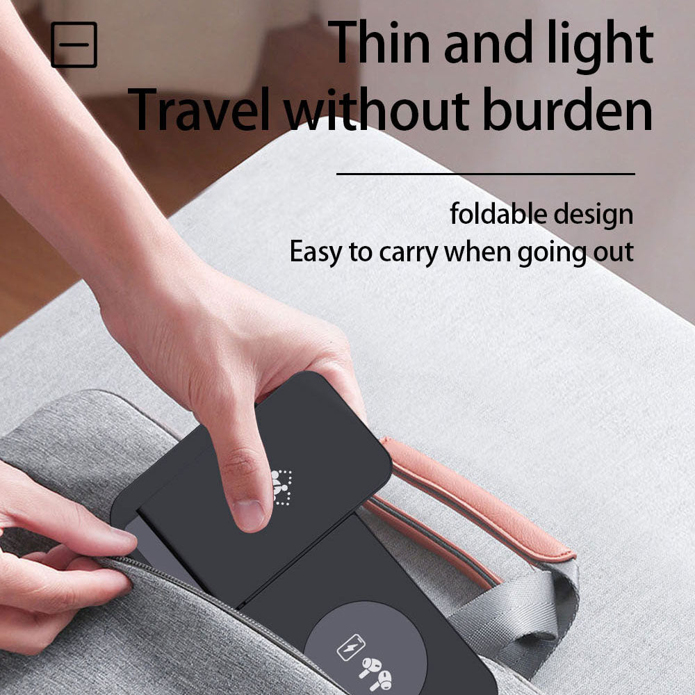 B-19 4-in-1 Folding Wireless Charger Portable Phone Charger with Indicator for Headset, Watch Charging Stand (Only for Samsung Watch)