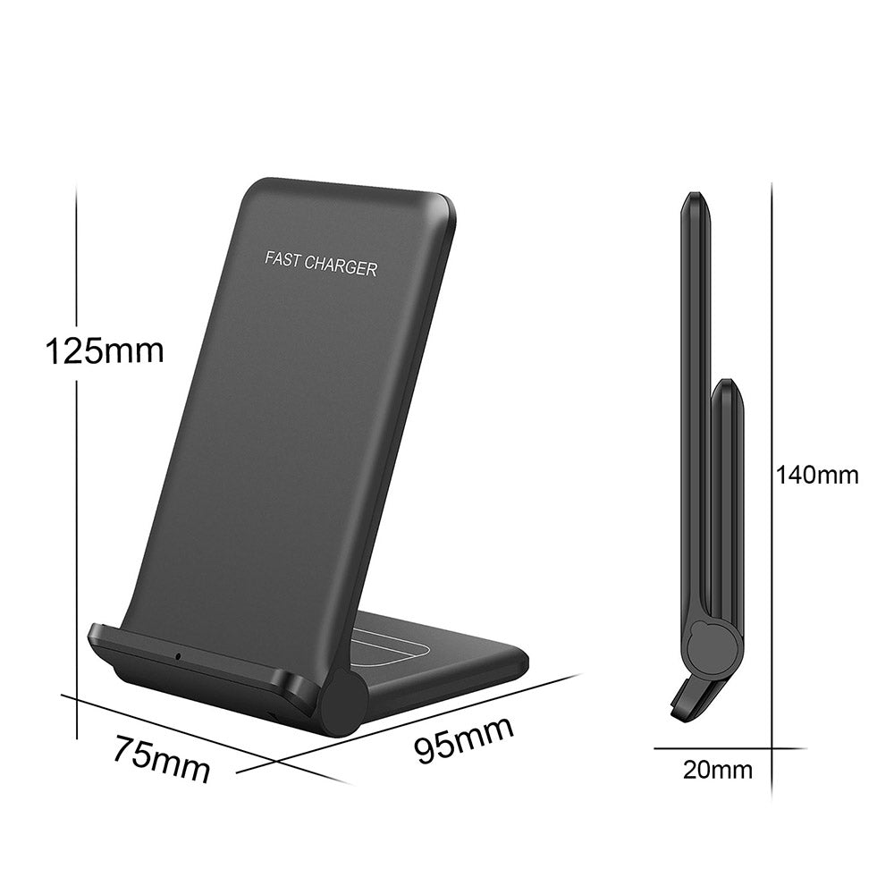 2 in 1 Wireless Charger Folding Bracket Fast Charger Station for Mobile Phone / Earphone
