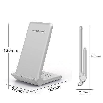 2 in 1 Wireless Charger Folding Bracket Fast Charger Station for Mobile Phone / Earphone
