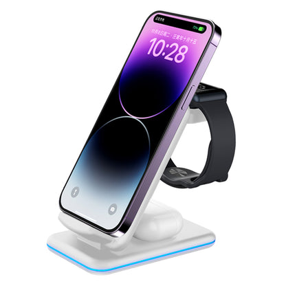 V15 3-in-1 Folding Wireless Charger for Mobile Phone / Headset / Watch 15W Max Charging Station