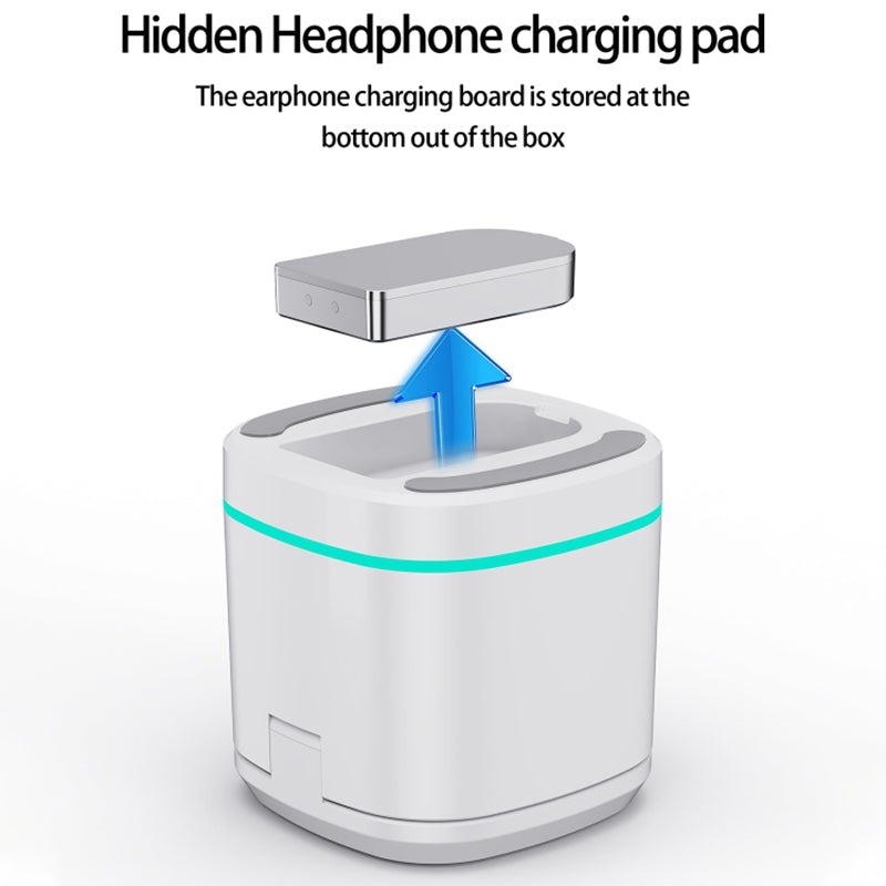 H32 15W 3-in-1 Magnetic Wireless Charger for Headset, Smart Watch Multi-Function Cell Phone Charging Stand