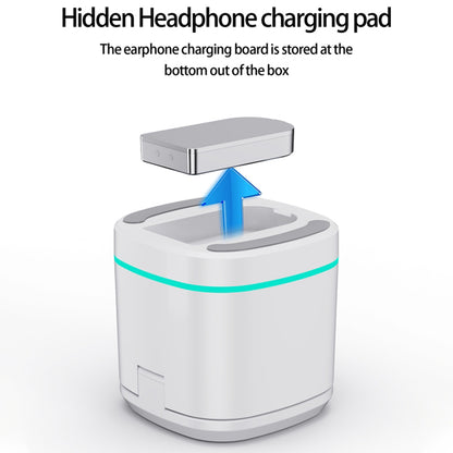 H32 15W 3-in-1 Magnetic Wireless Charger for Headset, Smart Watch Multi-Function Cell Phone Charging Stand