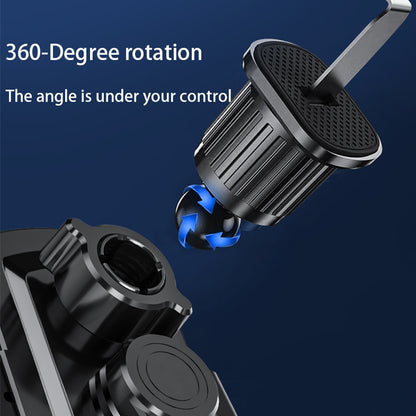 A6 15W Intelligent Magnetic Wireless Charger Phone Mount Automatic Clamping Car Phone Holder with RGB Dazzling Lights