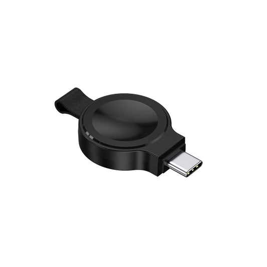 JJT-X52 For Apple Watch Series 1-8 Mini Magnetic Wireless Charging Pad Smartwatch Charger with USB-C Plug