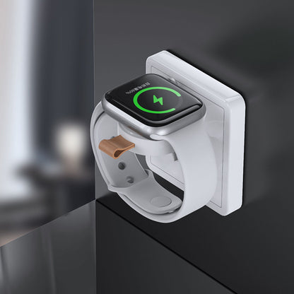 JJT-X52 For Apple Watch Series 1-8 Mini Magnetic Wireless Charging Pad Smartwatch Charger with USB-C Plug