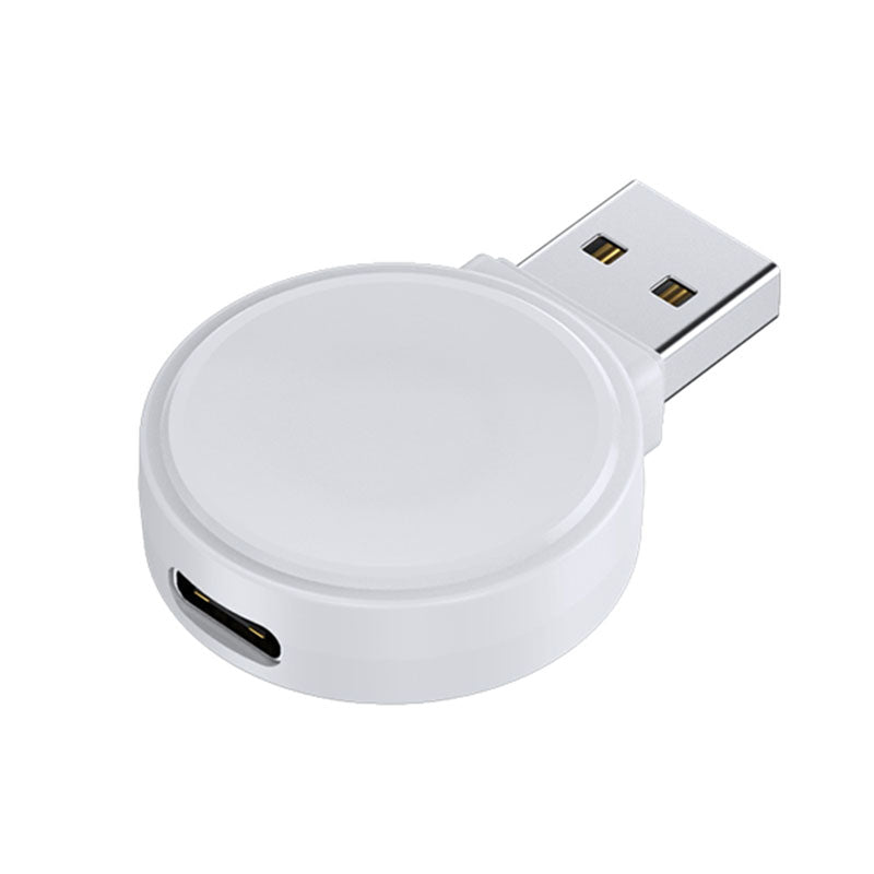 JJT-X53 For Apple Watch Series 1-8 Smartwatch Charger Mini Magnetic Wireless Charging Pad with USB Plug