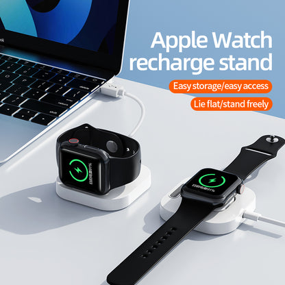 JJT-A56 For Apple Watch Series 1-8 Foldable Smartwatch Charger Mini Magnetic Wireless Charging Pad