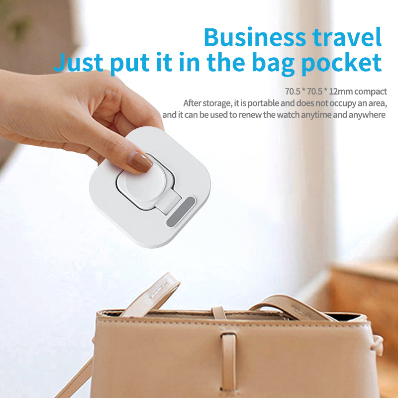 JJT-A56 For Apple Watch Series 1-8 Foldable Smartwatch Charger Mini Magnetic Wireless Charging Pad