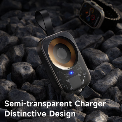 MCDODO CH-2062 Cookie Pro Series Wireless Charger for Apple Watch , USB-C Fast Charging Magnetic Travel Charger