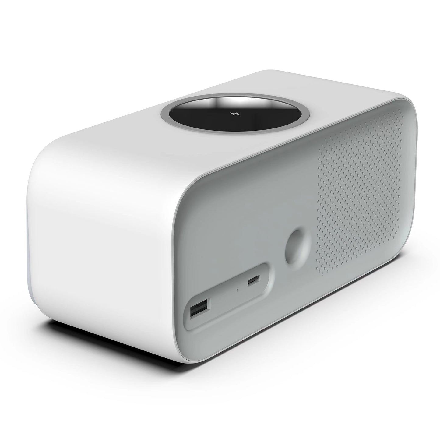 W218 Wireless Charger Phone Charger Alarm Clock with Night Light Bluetooth Speaker FM Radio