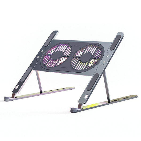 BONERUY P11F Foldable Laptop Cooling Fan Radiator Stand Adjustable Angle Heat Dissipation Notebook Cooler