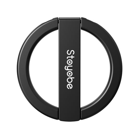 STOYOBE Magnetic Phone Ring Holder Compatible with MagSafe for iPhone 14 / 13 / 12 Foldable Cell Phone Kickstand