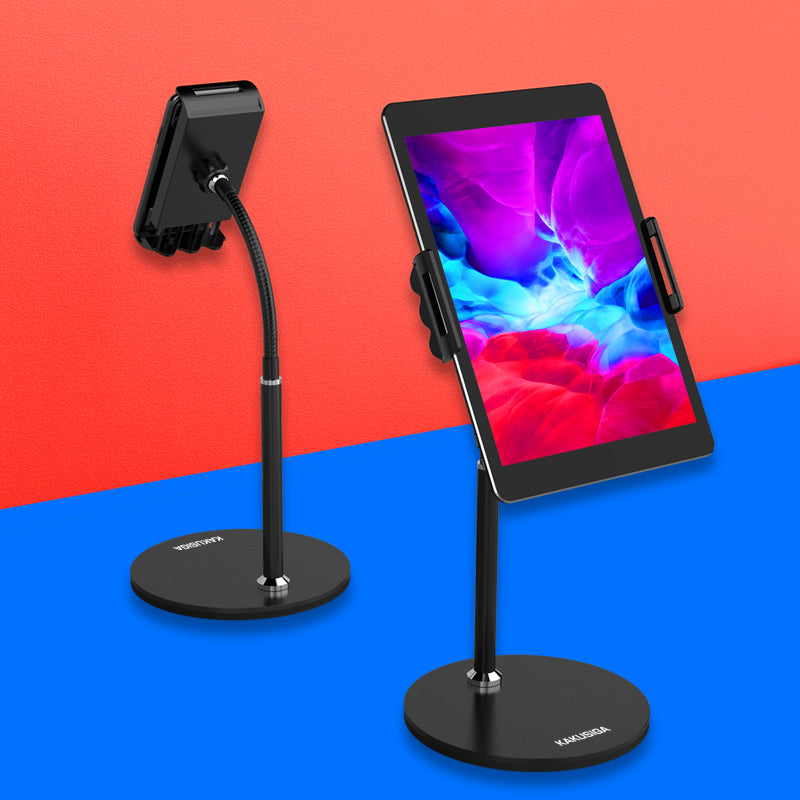 KAKUSIGA KSC-463 Jingtai Series Phone Tablet Holder 360-Degree Rotation Metal Iron ABS Desktop Stand
