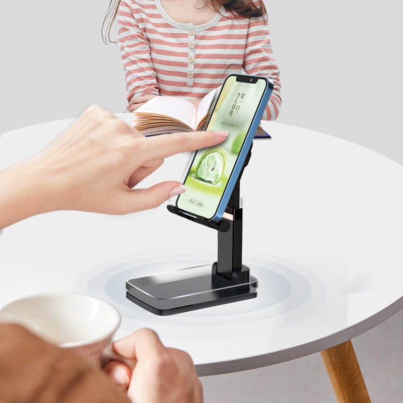 CCT14 Lifting Folding Phone Holder Portable Multi-Angle Adjustable Phone Stand for iPhone, Samsung, Huawei