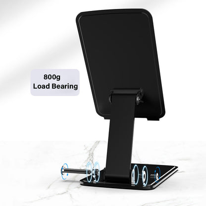 CCT15 Portable Folding Phone Holder Adjustable Anti-Slip Tablets Metal Stand for 4-13 inch Device