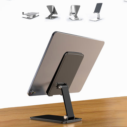 CCT15 Portable Folding Phone Holder Adjustable Anti-Slip Tablets Metal Stand for 4-13 inch Device