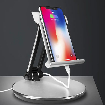 TM04 Foldable Aluminum Alloy Tablet Bracket Desktop Adjustable Tablet Holder Stand