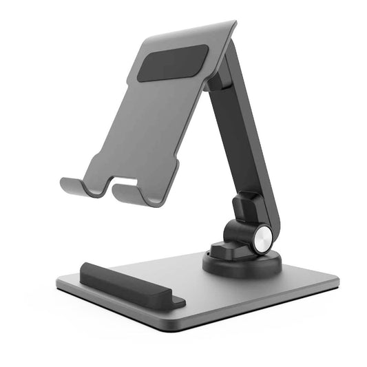 TM12 Mini Folding Phone Stand Aluminum Alloy Desktop Rotating Tablet Stand Adjustable Cell Phone Holder