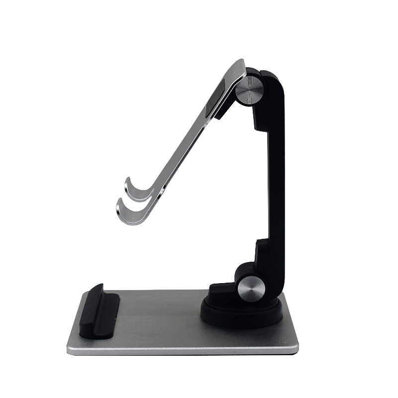 TM12 Mini Folding Phone Stand Aluminum Alloy Desktop Rotating Tablet Stand Adjustable Cell Phone Holder