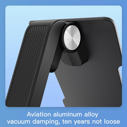 TM13 Round Base Folding Tablet Stand Aluminum Alloy Mini Rotating Phone Stand Adjustable Cell Phone Holder