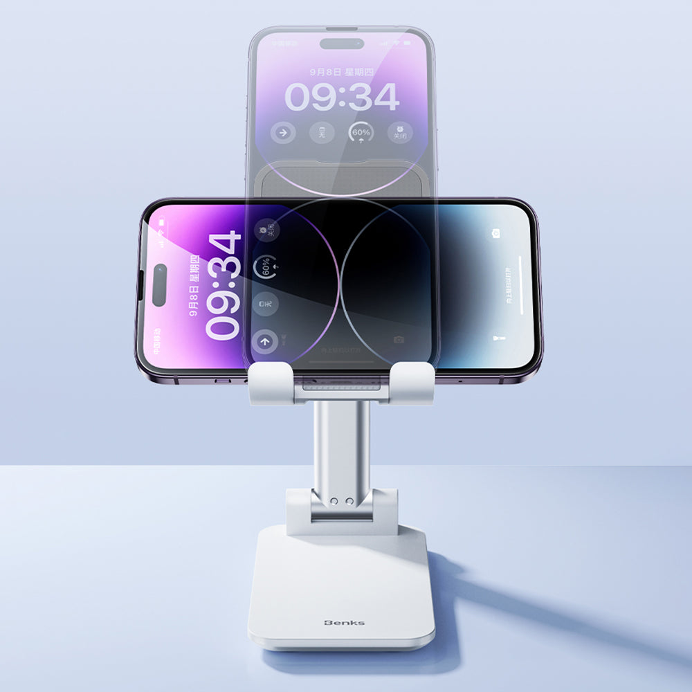 BENKS L51 Folding Desktop Phone Stand Portable Metal Adjustable Mini Cell Phone Holder