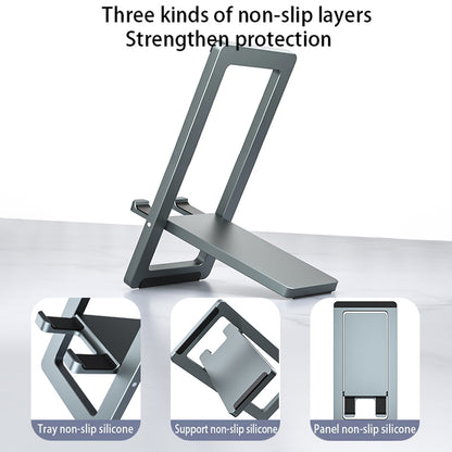 H18 Foldable Tablet Phone Stand for Desk Adjustable Aluminum Alloy Holder Heat Dissipation Bracket