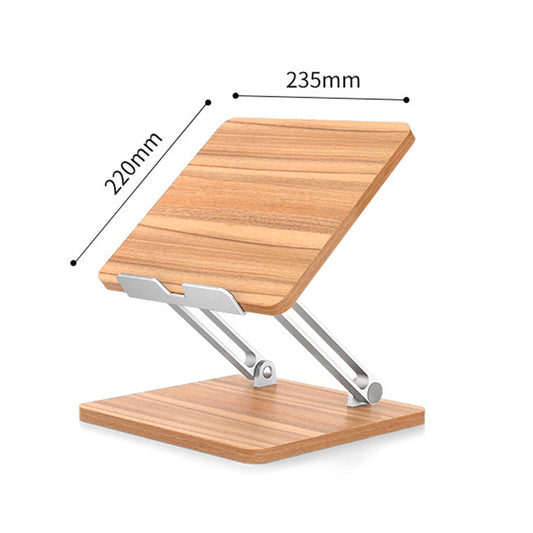 AP-2DP Wooden Reading Stand Folding Metal Book Tablet Holder Portable Desktop Drawing Stand for Kids