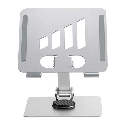 C4 Rotatable Aluminum Alloy Tablet Stand Desktop Folding Mini PC Holder for 6-14 Devices