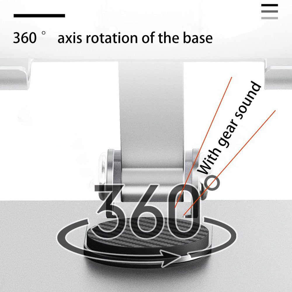 C4 Rotatable Aluminum Alloy Tablet Stand Desktop Folding Mini PC Holder for 6-14 Devices
