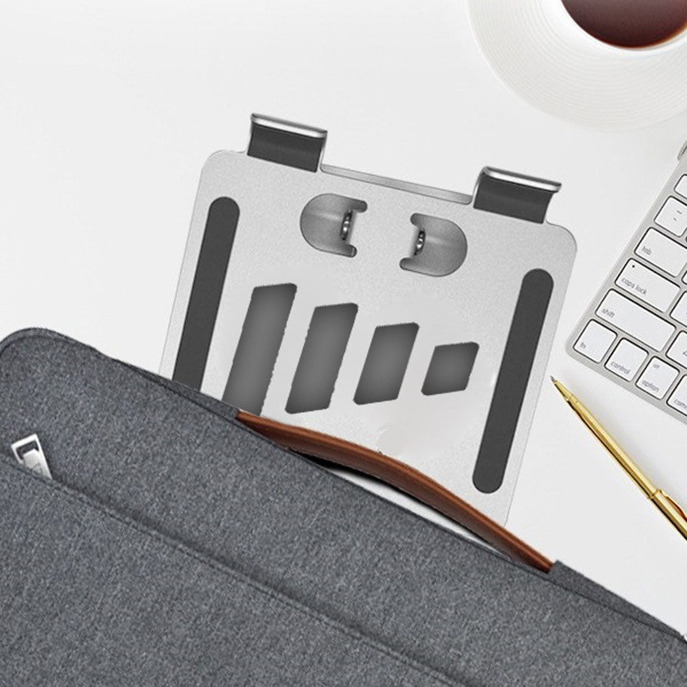 C4 Rotatable Aluminum Alloy Tablet Stand Desktop Folding Mini PC Holder for 6-14 Devices