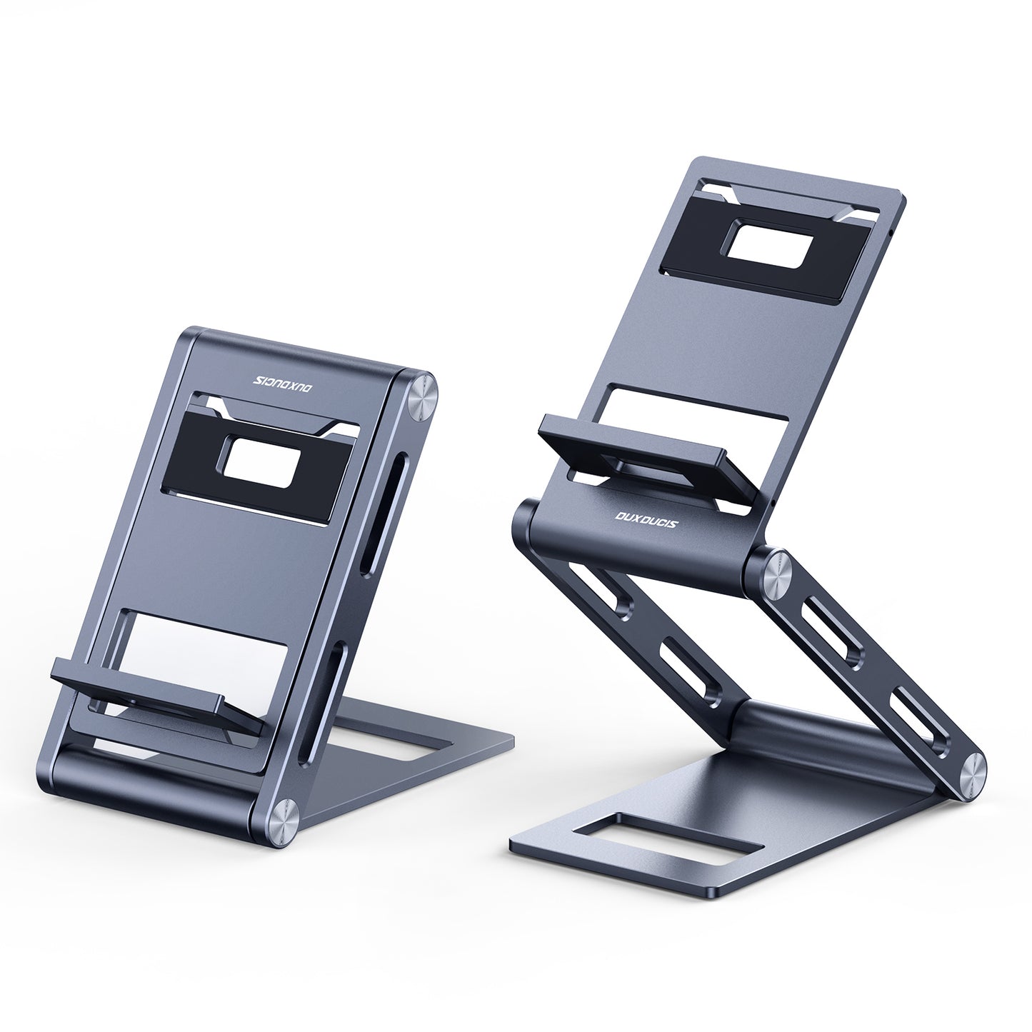 DUX DUCIS Rotatable Phone Holder Z-shaped Foldable Aluminum Alloy Desktop Cell Phone Stand