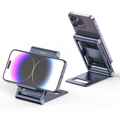 DUX DUCIS Rotatable Phone Holder Z-shaped Foldable Aluminum Alloy Desktop Cell Phone Stand
