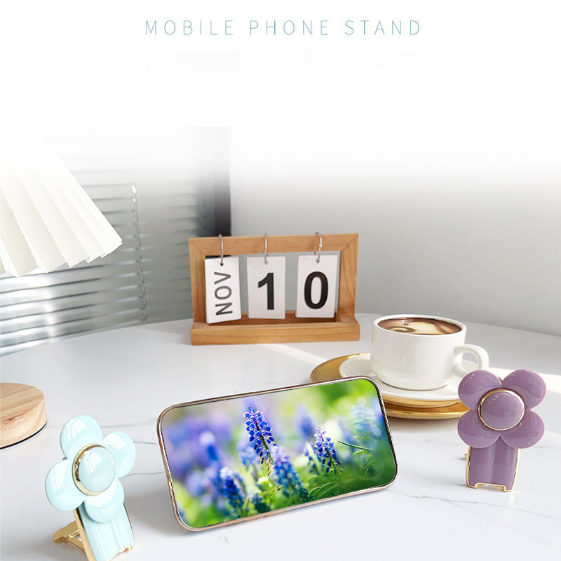 Multifunction Cartoon Windmill Mobile Phone Kickstand Adhesive Sticker Rotating Cellphone Kickstand Holder