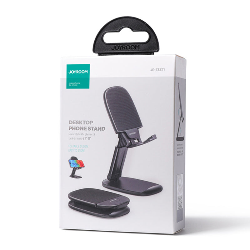 JOYROOM JR-ZS371 Desktop Phone Stand PC+ABS+Aluminum Alloy Adjustable Foldable Tablet Holder