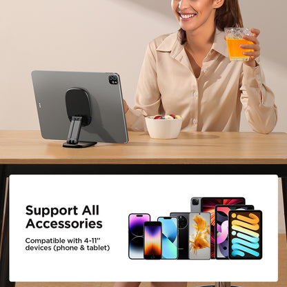 JOYROOM JR-ZS371 Desktop Phone Stand PC+ABS+Aluminum Alloy Adjustable Foldable Tablet Holder