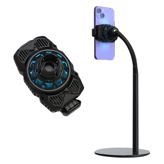 S98 Semiconductor Cooling Fan Phone Cooler Mobile Phone Radiator with Phone Holder Stand Mount
