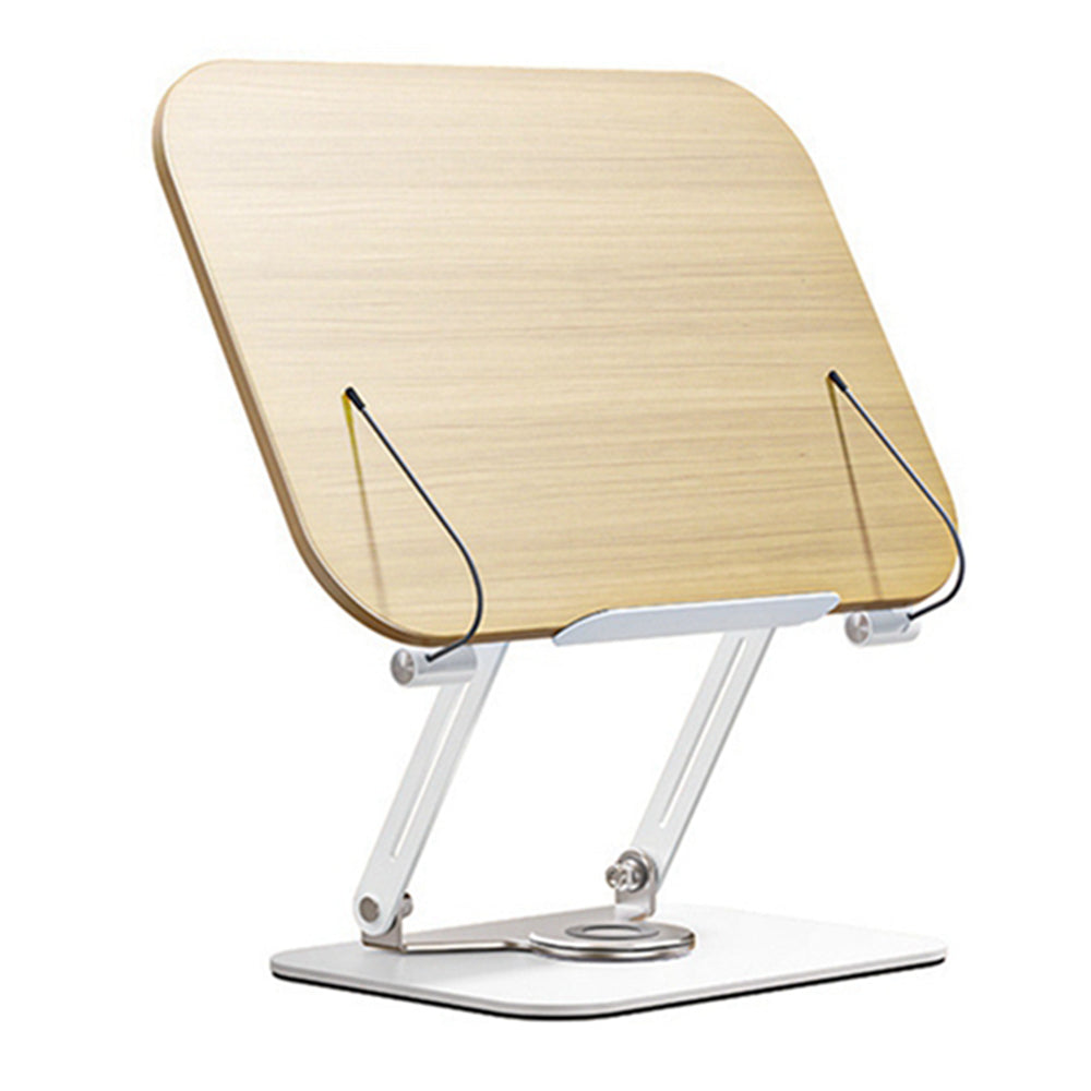 BONERUY R17 Metal Book Reading Stand Foldable Double Rod Support Book Holder for Books Laptop Tablet Textbook