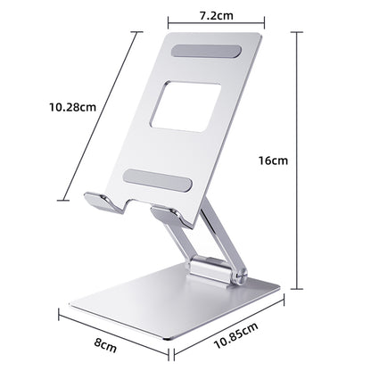 R-JUST SJ33 Foldable Cell Phone Stand Universal 9.7'' Aluminum Alloy Mobile Phone Holder Cradle Dock