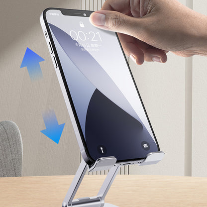 R-JUST SJ33 Foldable Cell Phone Stand Universal 9.7'' Aluminum Alloy Mobile Phone Holder Cradle Dock