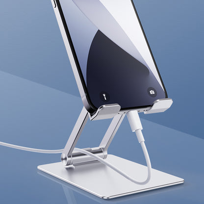 R-JUST SJ33 Foldable Cell Phone Stand Universal 9.7'' Aluminum Alloy Mobile Phone Holder Cradle Dock