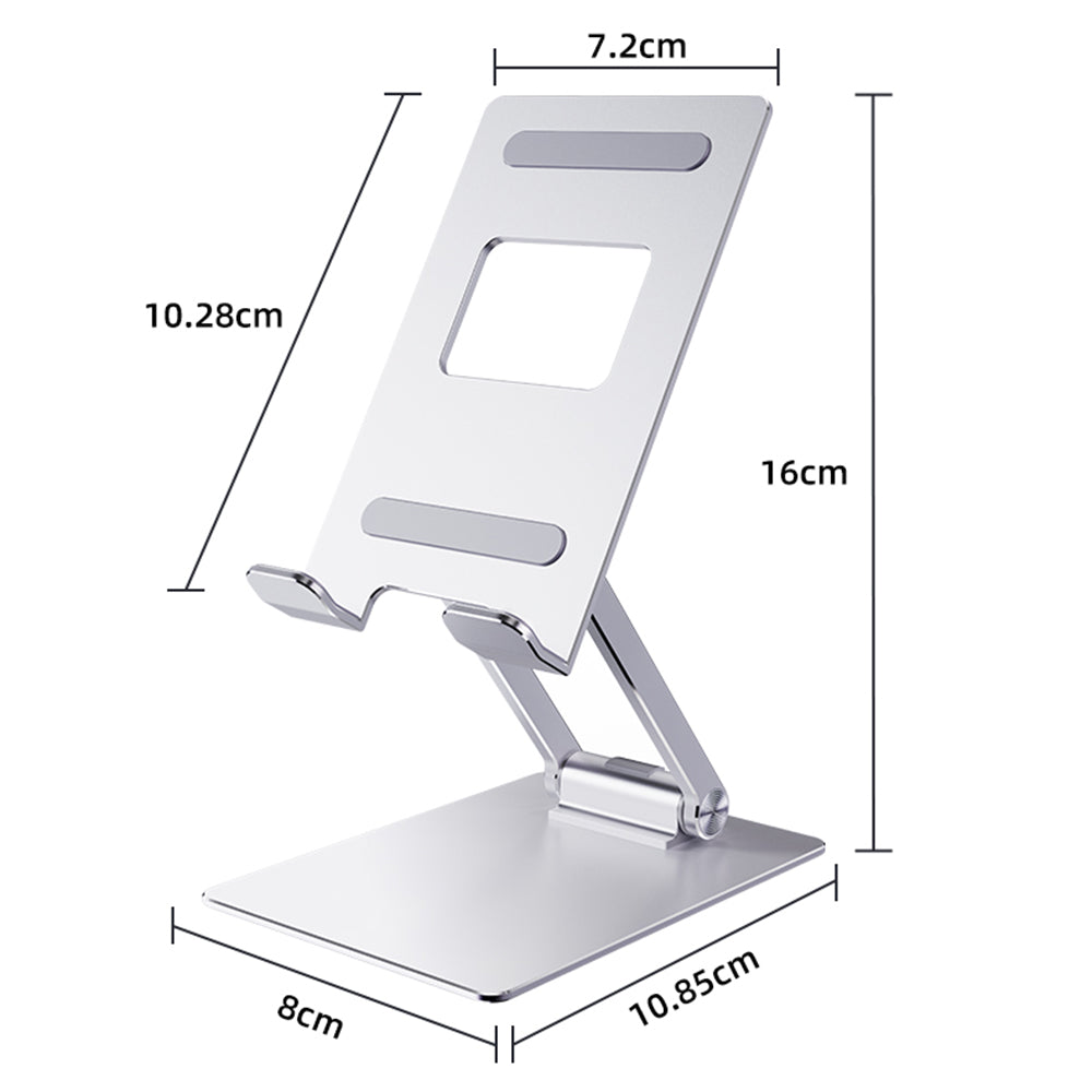 R-JUST SJ33 Foldable Cell Phone Stand Universal 9.7'' Aluminum Alloy Mobile Phone Holder Cradle Dock