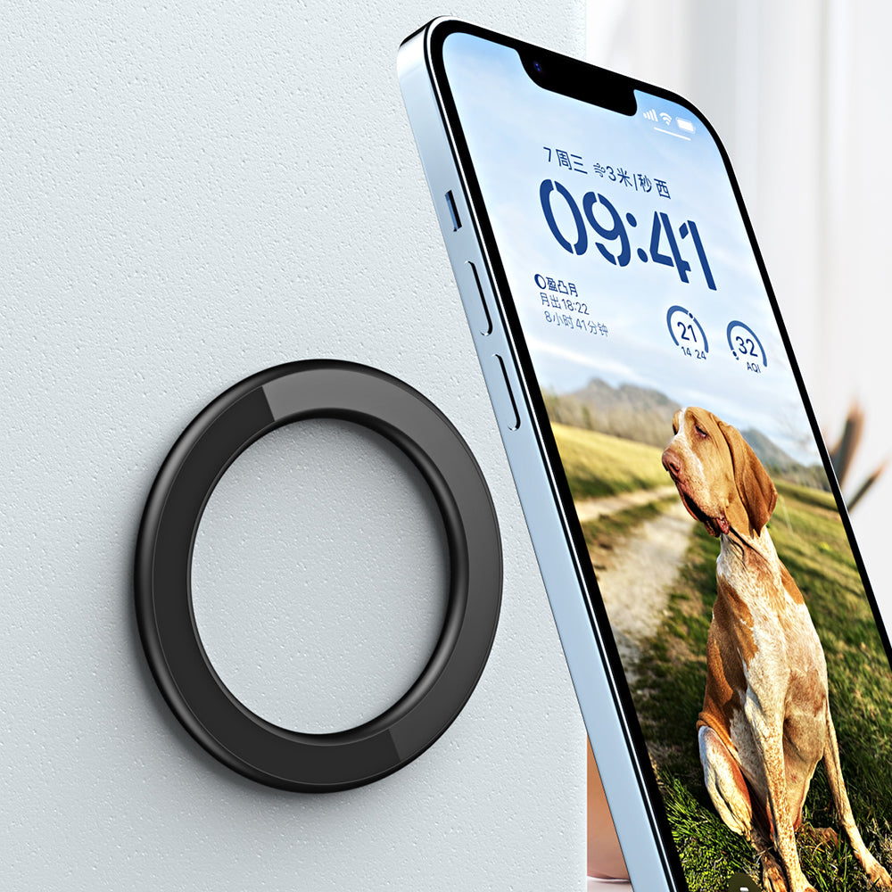 Magnetic Ring Sticker Zinc Alloy Wall Mount Magnet Phone Holder Stand Compatible with Magsafe