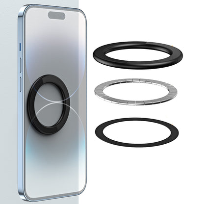 Magnetic Ring Sticker Zinc Alloy Wall Mount Magnet Phone Holder Stand Compatible with Magsafe